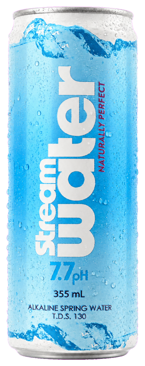 Stream Water pH 7.7 aluminum can